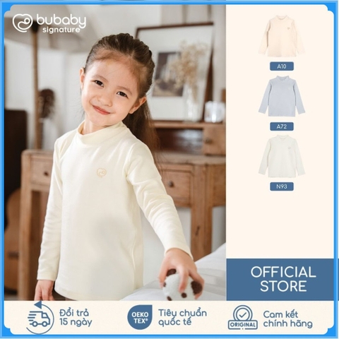 (2Y-5Y) Áo dài tay cao cổ BU Baby Cotton Thu êm BCT310900 | Bubaby Chính hãng