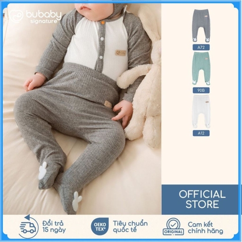 (1M-12M) Quần legging dài liền tất Thu êm Lennie BU Baby BWL4100LT | Chính hãng