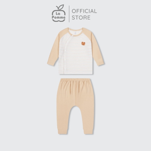 LaPom Bộ dài tay La Pomme cúc lệch Kẹo ngọt bé con - Đồ sơ sinh cho bé - Đồ sơ sinh bé trai - Baby - Đồ sơ sinh bé gái