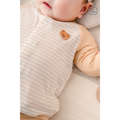 LaPom Bộ dài tay La Pomme cúc thẳng Kẹo ngọt bé con - Đồ sơ sinh cho bé - Đồ sơ sinh bé trai - Baby - Đồ sơ sinh bé gái