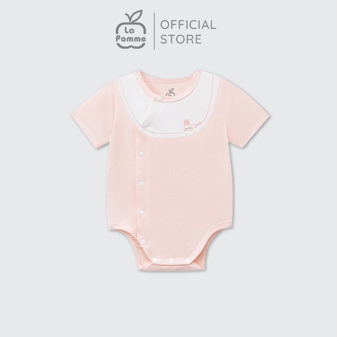 LaPom Bodychip cộc tay La Pomme phối cổ ngọt ngào - Đồ sơ sinh cho bé - Đồ sơ sinh bé trai - Baby - Đồ sơ sinh bé gái
