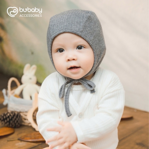 (1-6M) Mũ Buộc dây bonnet Lennie - AWL194300 Phụ kiện BU Baby chính hãng
