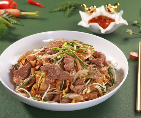 Hủ Tiếu Xào Áp Chảo Bò