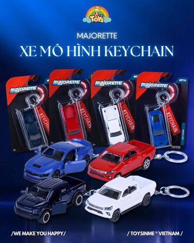 ĐỒ CHƠI SƯU TẦM MÓC KHÓA XE MÔ HÌNH MAJORETTE KEYCHAIN