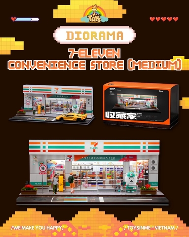 ĐỒ CHƠI MÔ HÌNH BÃI ĐỖ XE SHOU CANG JIA 7-ELEVEN - SCJ82048-A