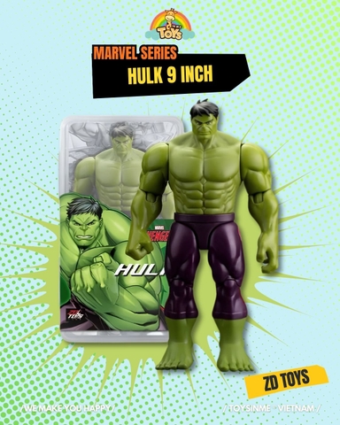 ĐỒ CHƠI MÔ HÌNH ZD TOYS MARVEL - HULK 9 INCH