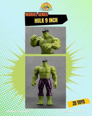ĐỒ CHƠI MÔ HÌNH ZD TOYS MARVEL - HULK 9 INCH