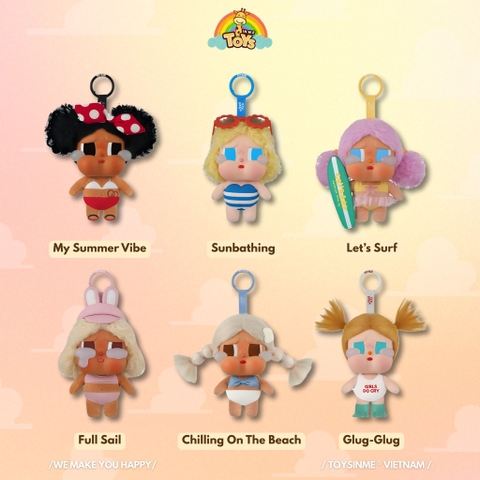 ĐỒ CHƠI MÓC KHÓA CRYBABY VACATION MODE ON SERIES-VINYL PLUSH PENDANT BLINDBOX
