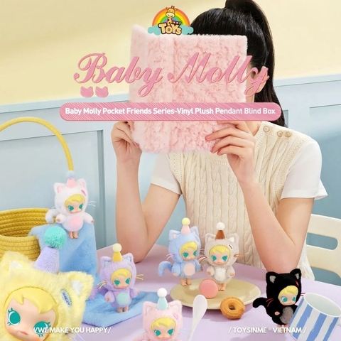 ĐỒ CHƠI HỘP MÙ BABY MOLLY POCKET FRIENDS SERIES-VINYL PLUSH PENDANT BLIND BOX
