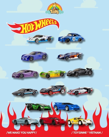 ĐỒ CHƠI MÔ HÌNH XE HOT WHEELS - GIAO MẪU NGẪU NHIÊN ĐỒNG GIÁ 49K