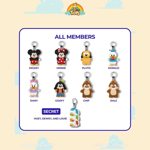 ĐỒ CHƠI MÓC KHÓA MICKEY FAMILY CUTE TOGETHER KEYCHAIN SERIES FIGURES