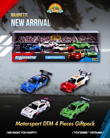 ĐỒ CHƠI XE MÔ HÌNH MAJORETTE MOTORSPORT DTM 4 PIECES GIFTPACK