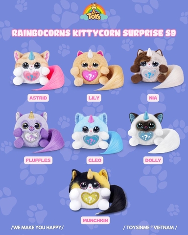 Trứng Bất Ngờ ZURU TOYS Rainbocorns Kittycorn Surprise S9 - Đồ Chơi Trải Nghiệm Sưu Tầm