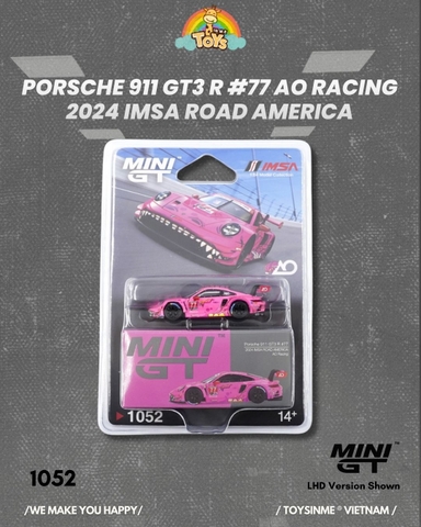 ĐỒ CHƠI SƯU TẦM XE MÔ HÌNH MINI GT ROXY MGT01052 PORSCHE 911 GT3 R