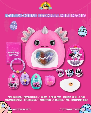 Trứng Bất Ngờ ZURU TOYS Rainbocorns Eggzania Mini Mania - Đồ Chơi Trải Nghiệm Sưu Tầm