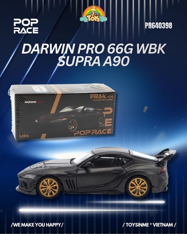 XE MÔ HÌNH POPRACE 1:64- DARWIN PRO 66G WBK SUPRA A90 CARBON EDITION- PR640398
