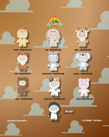 ĐỒ CHƠI HỘP MÙ MÔ HÌNH FARMER BOB ANI MONSTER PLUSH DOLL