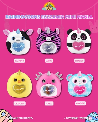 Trứng Bất Ngờ ZURU TOYS Rainbocorns Eggzania Mini Mania - Đồ Chơi Trải Nghiệm Sưu Tầm
