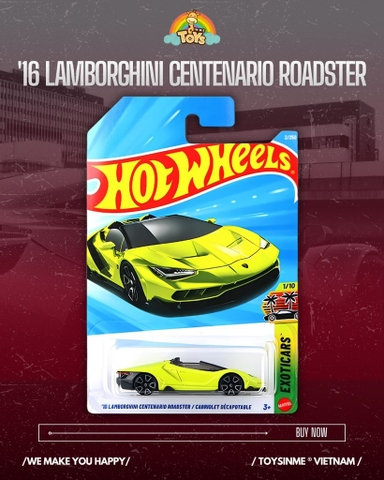 ĐỒ CHƠI XE MÔ HÌNH HOT WHEELS LAMBORGHINI CENTENARIO ROADSTER
