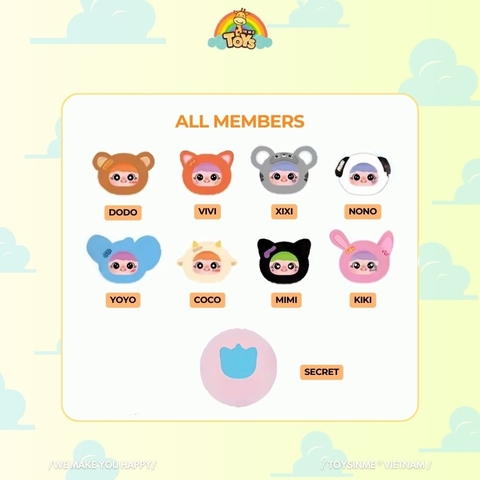 ĐỒ CHƠI MÓC KHÓA HỘP MÙ MIGO YAYA MINI VER 1