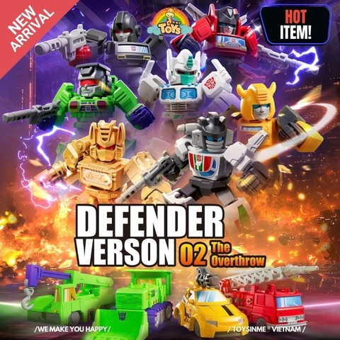 ĐỒ CHƠI MÔ HÌNH LẮP RÁP BLOKEES TRANSFORMERS DEFENDER - 02 THE OVERTHROW