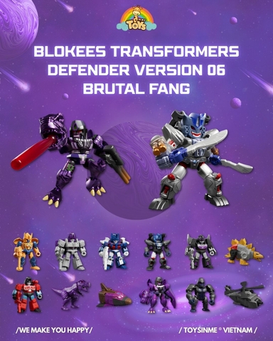 ĐỒ CHƠI MÔ HÌNH LẮP RÁP TRANSFORMERS DEFENDER  - 06 BRUTAL FANG