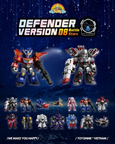 ĐỒ CHƠI LẮP RÁP BLOKEES TRANSFORMERS DEFENDER- DV08 BATTLE STARS