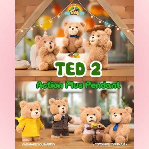 ĐỒ CHƠI HỘP MÙ GẤU BÔNG TED 2 ACTION PLUS PENDANT