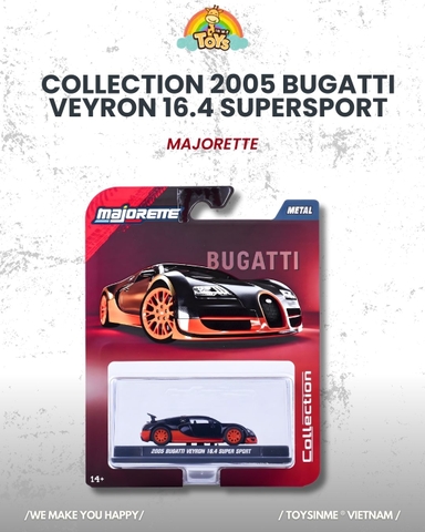 ĐỒ CHƠI XE MÔ HÌNH MAJORETTE BUGATTI VEYRON 16.4 SUPPERSPORT COLLECTION 2025