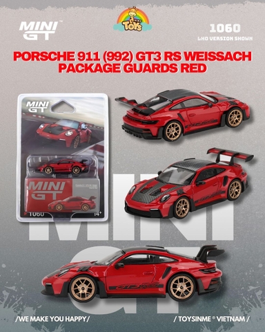 XE MÔ HÌNH MINIGT 1:64 - Porsche 911 GT3 RS - MGT01060-BL