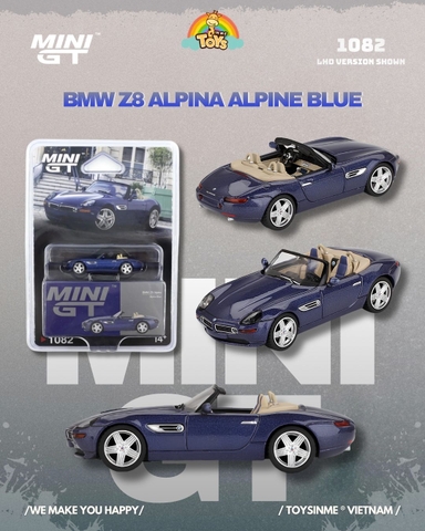 ĐỒ CHƠI XE MÔ HÌNH MINIGT 1:64 - BMW Z8 Alpina Alpine Blue - MGT01082