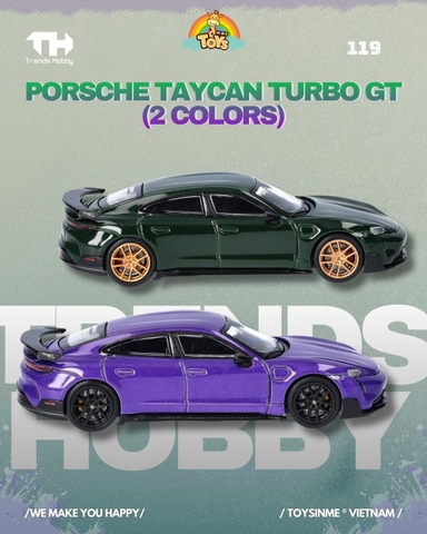 ĐỒ CHƠI XE MÔ HÌNH TRENDS HOBBY 1:64 - Porsche Taycan Turbo GT