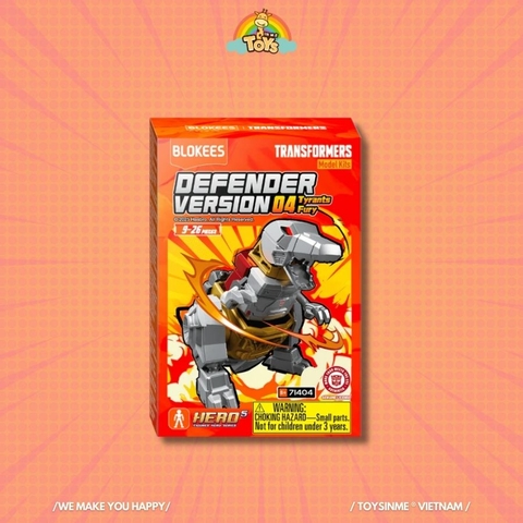 ĐỒ CHƠI MÔ HÌNH LẮP RÁP BLOKEES TRANSFORMERS DEFENDER - 04 TYRANTS FURY