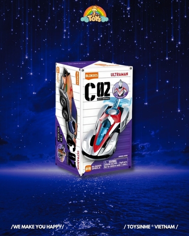 ĐỒ CHƠI HỘP MÙ MÔ HÌNH XE BLOKEES WHEELS C02 ULTRAMAN