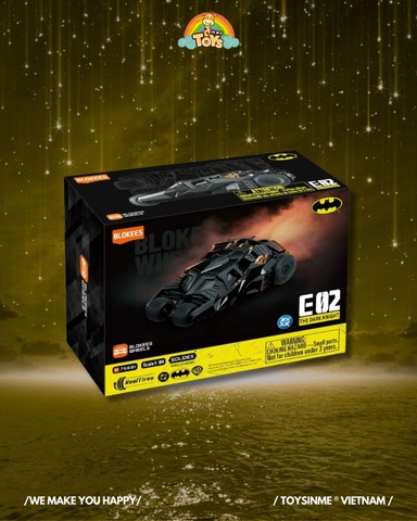 ĐỒ CHƠI HỘP MÙ LẮP RÁP MÔ HÌNH XE BLOKEES WHEELS BATMAN E02