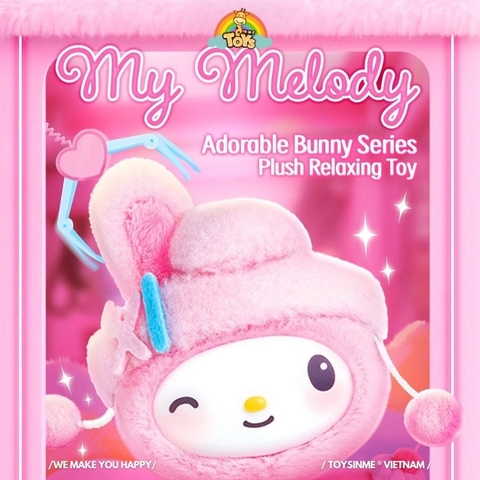 ĐỒ CHƠI TÚI MÙ MÓC KHÓA MY MELODY - ADORABLE BUNNE SERIES PLUSH RELAXING