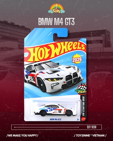 ĐỒ CHƠI XE MÔ HÌNH HOT WHEELS BMW M4 GT3