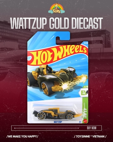 ĐỒ CHƠI XE MÔ HÌNH HOT WHEELS WATTZUP GOLD DIECAST