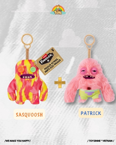 COMBO FUGGLER KEYRINGS PATRICK + KEYRINGS V6 SASQUOOSH