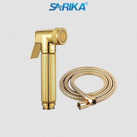 Vòi Xịt Vệ Sinh SARIKA® VX03 Đồng Thạu Mạ Crom Vàng