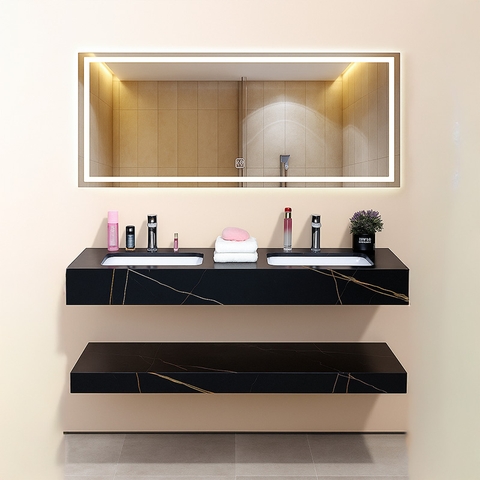 Kệ Lavabo Đá SARIKA BD27 Cao Cấp Gương Led Cảm Ứng