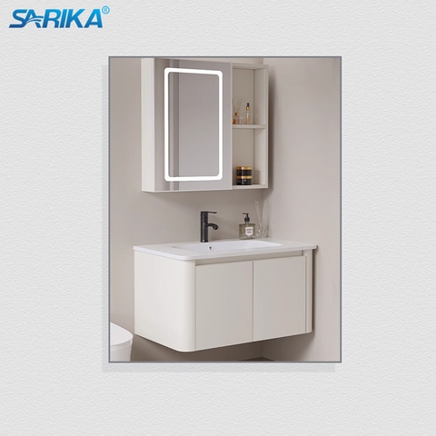 Tủ Lavabo SARIKA® TLB20 nhựa PVC cao cấp Gương Led