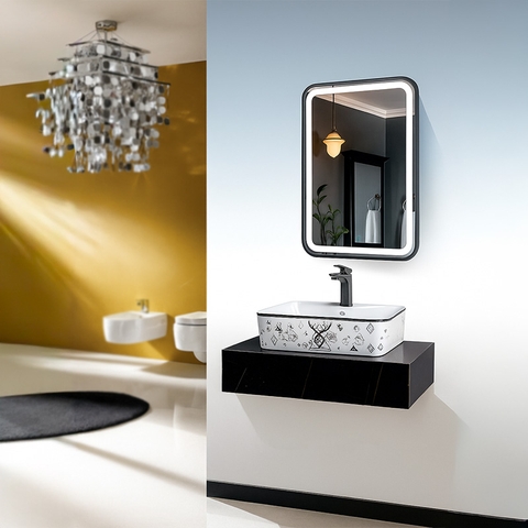 Kệ Lavabo Đá SARIKA BD19 Cao Cấp Gương led