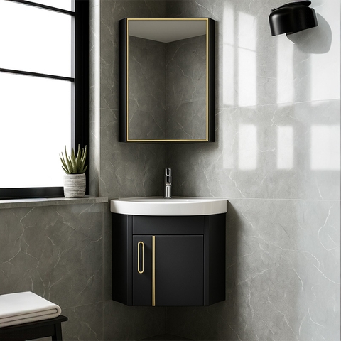 Tủ Lavabo Góc SARIKA® TLB45 Nhôm Cao Cấp