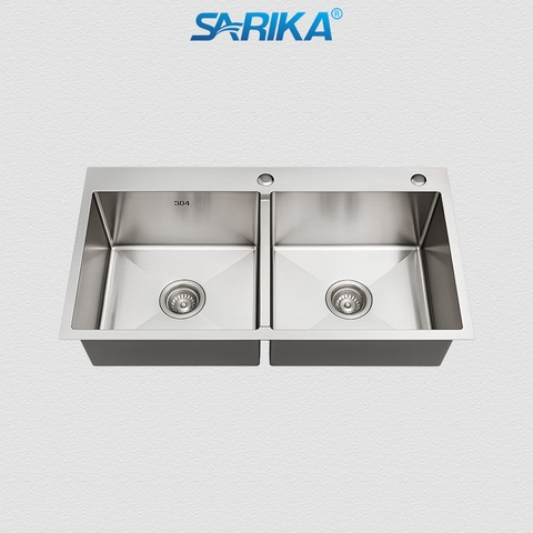 Chậu Rửa Chén SARIKA® CR09 Inox 304 2 Hộc Đều