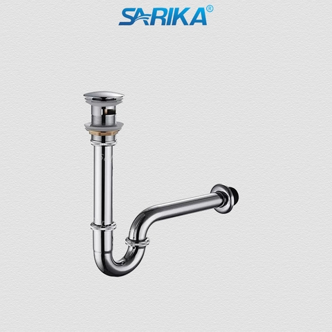 Xả Lavabo Kiếng Nhấn SARIKA® X03 Đồng Thau Mạ Crom