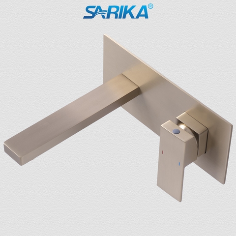 Vòi Lavabo Âm Tường Nóng Lạnh SARIKA® SR229 Đồng Thau Mạ Crom