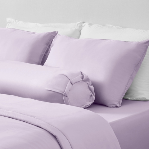 Bộ Ga Gối Chun Tím Sim Chagota Bedding Mềm Mịn, Mát Lạnh Cao Cấp Thoáng Mát Cho Gia Đình Bạn - Hàng đặt