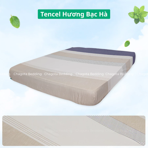 Ga Giường Lẻ Ice Mint BH40 Tinh chất Bạc Hà kháng Khuẩn Nhiều Hoạ Tiết 2m