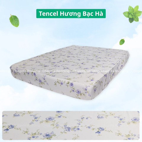 Ga Giường Lẻ Ice Mint BH50 Tinh chất Bạc Hà kháng Khuẩn Nhiều Hoạ Tiết 1m8